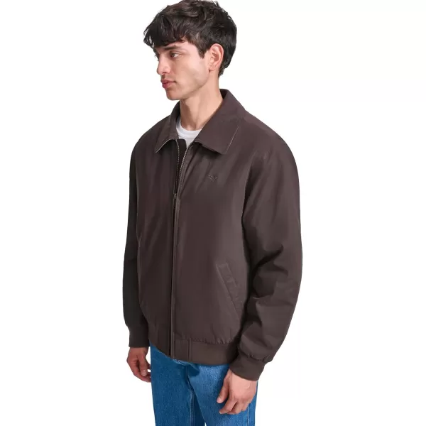 imageDockers Mens Micro Twill Golf Bomber Jacket Standard and Big ampamp TallMolasses Filled