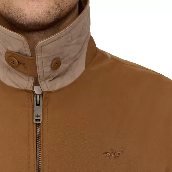 imageDockers Mens Micro Twill Golf Bomber Jacket Standard and Big ampamp TallMoroccan Brown Filled