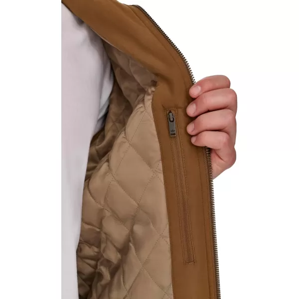 imageDockers Mens Micro Twill Golf Bomber Jacket Standard and Big ampamp TallMoroccan Brown Filled