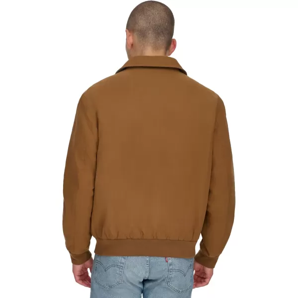 imageDockers Mens Micro Twill Golf Bomber Jacket Standard and Big ampamp TallMoroccan Brown Filled