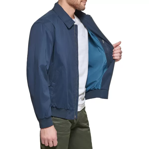 imageDockers Mens Micro Twill Golf Bomber Jacket Standard and Big ampamp TallNavy