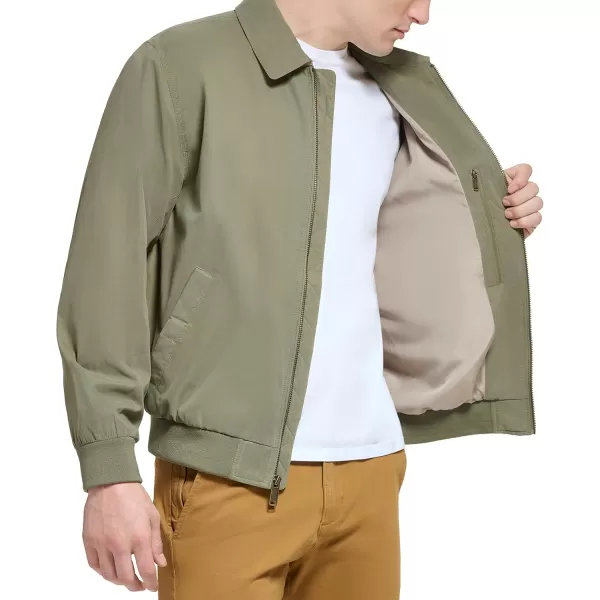 imageDockers Mens Micro Twill Golf Bomber Jacket Standard and Big ampamp TallOlive