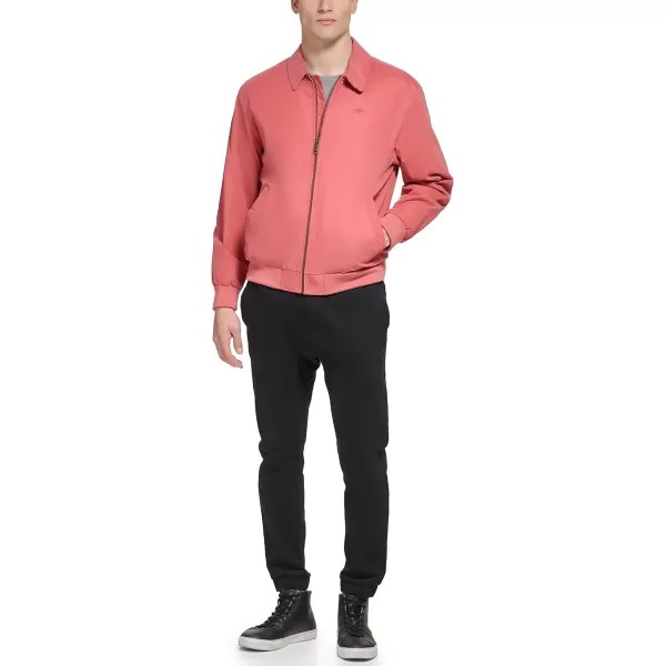 imageDockers Mens Micro Twill Golf Bomber Jacket Standard and Big ampamp TallRed