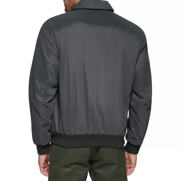 imageDockers Mens Micro Twill Golf Bomber Jacket Standard and Big ampamp TallSteel Filled