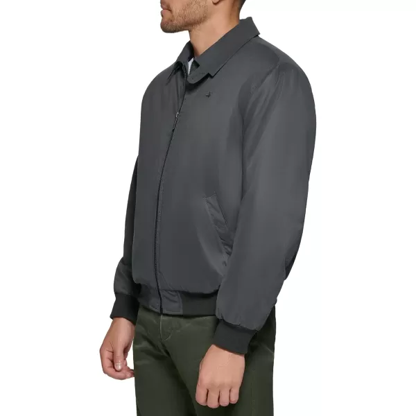 imageDockers Mens Micro Twill Golf Bomber Jacket Standard and Big ampamp TallSteel Filled