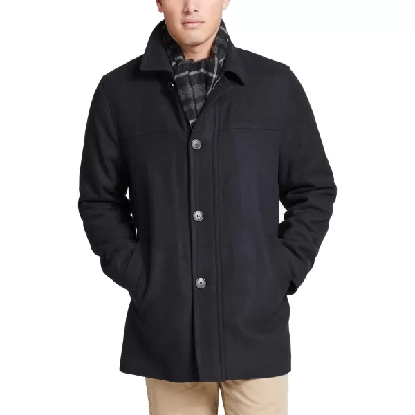 imageDockers Mens Weston Wool Blend Coat with Scarf Regular and Big ampamp TallNavy