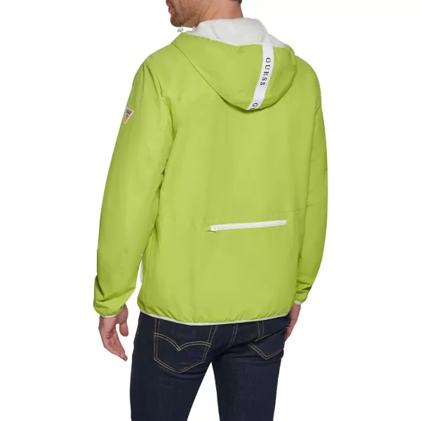 imageGUESS Mens Rain Resistant JacketLime