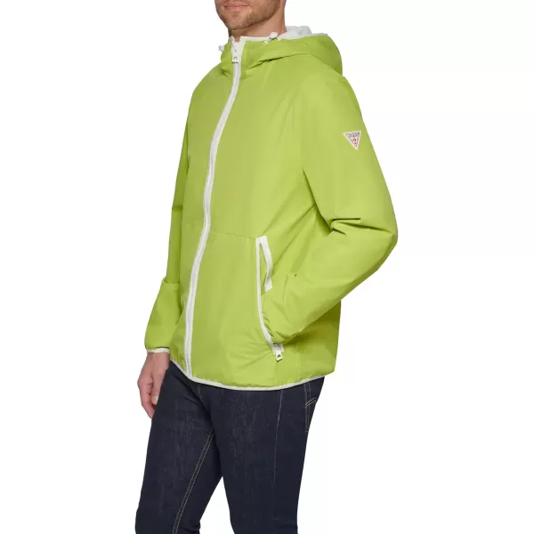 imageGUESS Mens Rain Resistant JacketLime