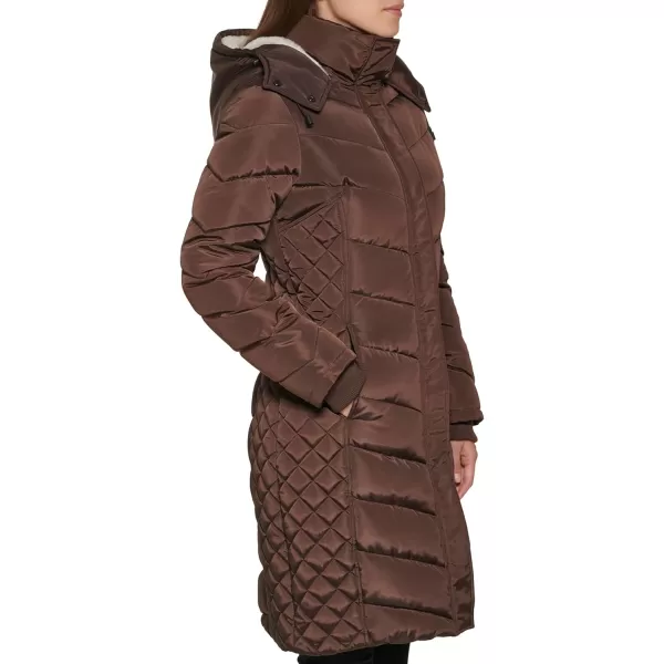 imageKenneth Cole Womens Quilted Puffer JacketQuilted Puffer Dark Roast