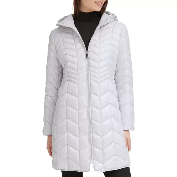 imageKenneth Cole Womens Quilted Puffer JacketQuilted Silver