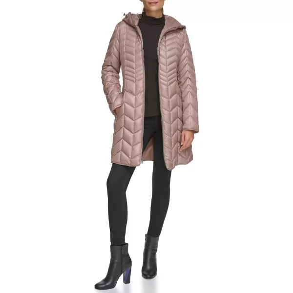 imageKenneth Cole Womens Quilted Puffer JacketQuilted Tan