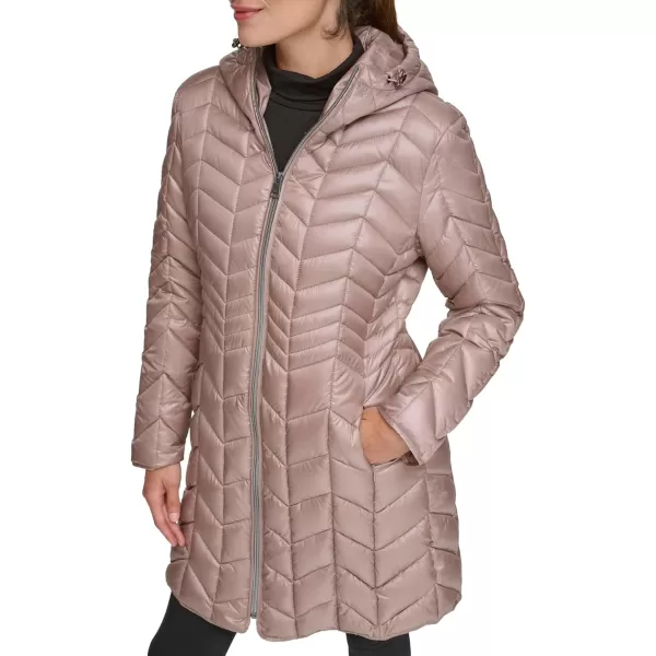 imageKenneth Cole Womens Quilted Puffer JacketQuilted Tan