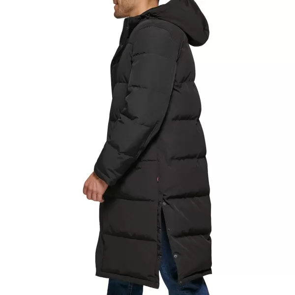 imageLevis Mens Arctic Cloth Extra Long Parka JacketBlack