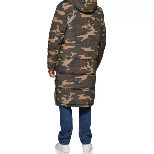 imageLevis Mens Arctic Cloth Extra Long Parka JacketCamouflage