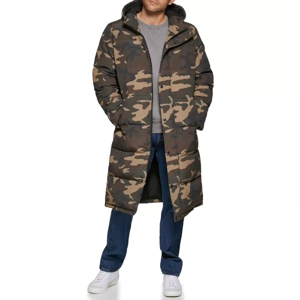 imageLevis Mens Arctic Cloth Extra Long Parka JacketCamouflage