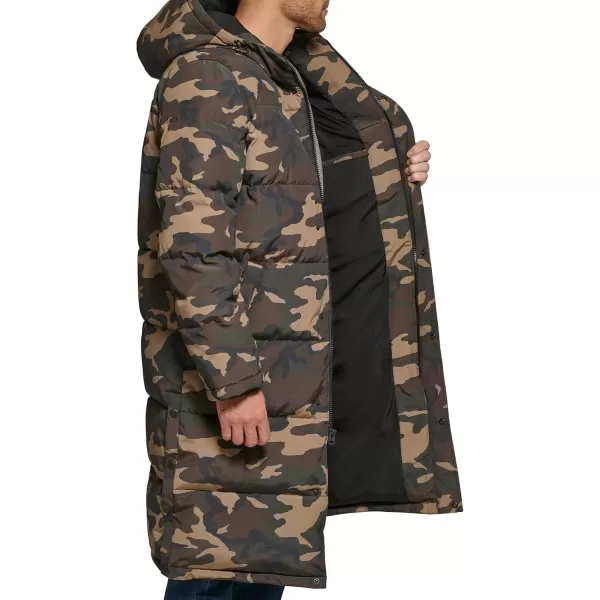 imageLevis Mens Arctic Cloth Extra Long Parka JacketCamouflage