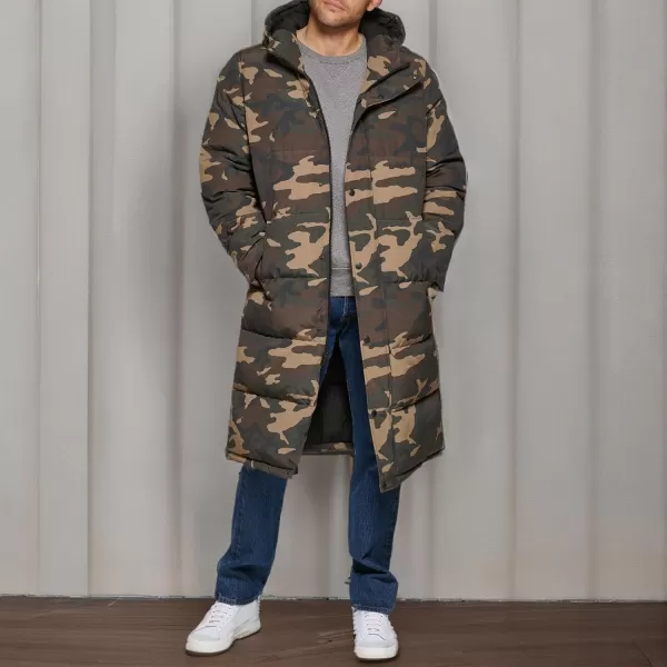 imageLevis Mens Arctic Cloth Extra Long Parka JacketCamouflage