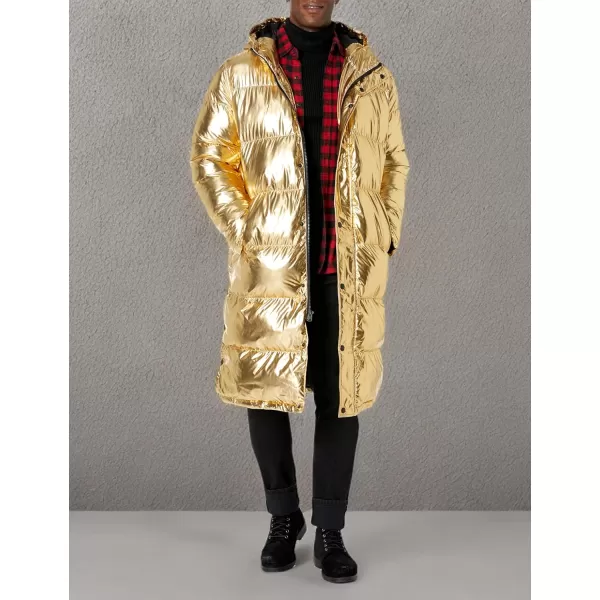 imageLevis Mens Arctic Cloth Extra Long Parka JacketGold