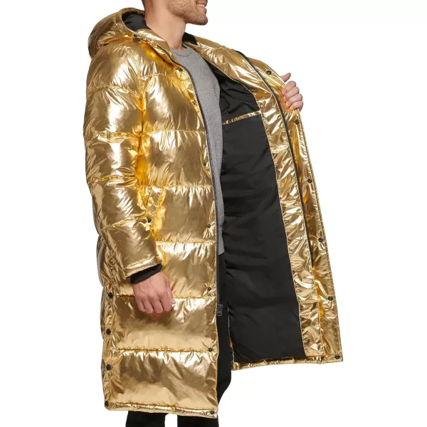 imageLevis Mens Arctic Cloth Extra Long Parka JacketGold