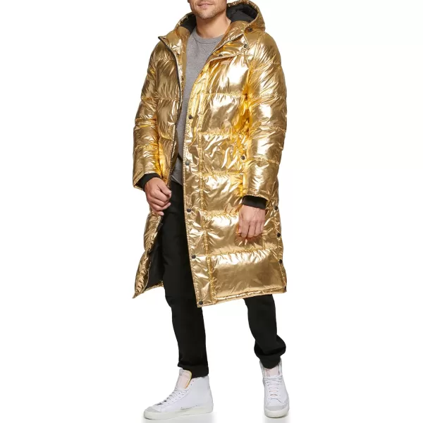 imageLevis Mens Arctic Cloth Extra Long Parka JacketGold