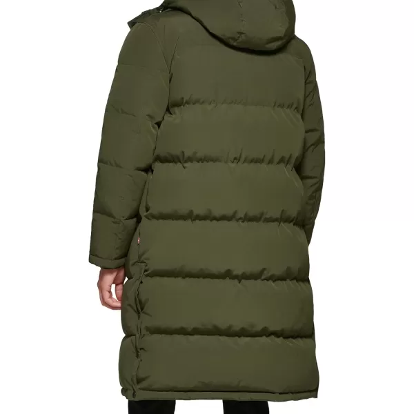 imageLevis Mens Arctic Cloth Extra Long Parka JacketOlive