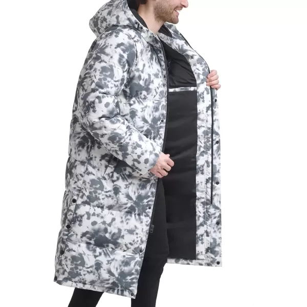 imageLevis Mens Arctic Cloth Extra Long Parka JacketTiedye