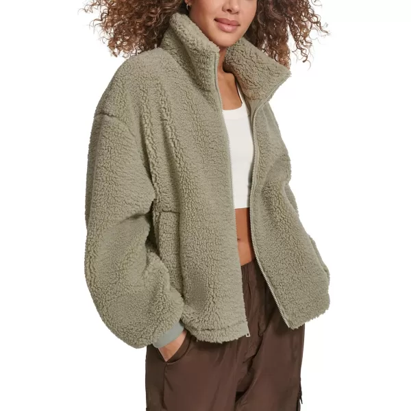 imageLevis Womens Sherpa Zip Up Teddy JacketSeafoam