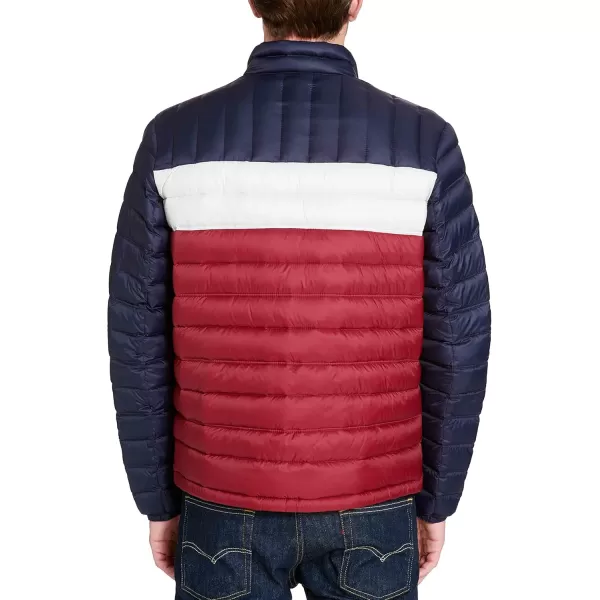 imageTommy Hilfiger Mens Packable Down Puffer JacketMidnightWhiteRed