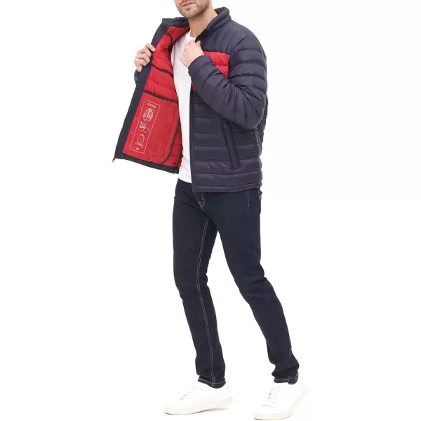 imageTommy Hilfiger Mens Packable Down Puffer JacketTommy Flag Color Block