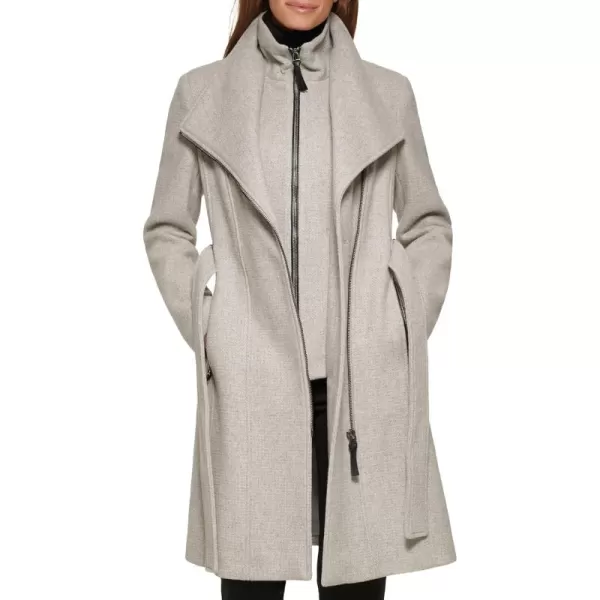 imageCalvin Klein Womens Wool JacketAngled Twill Light Grey