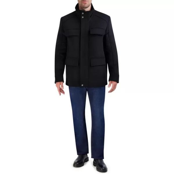 imageCole Haan Mens Wool MultiPocket CoatBlack