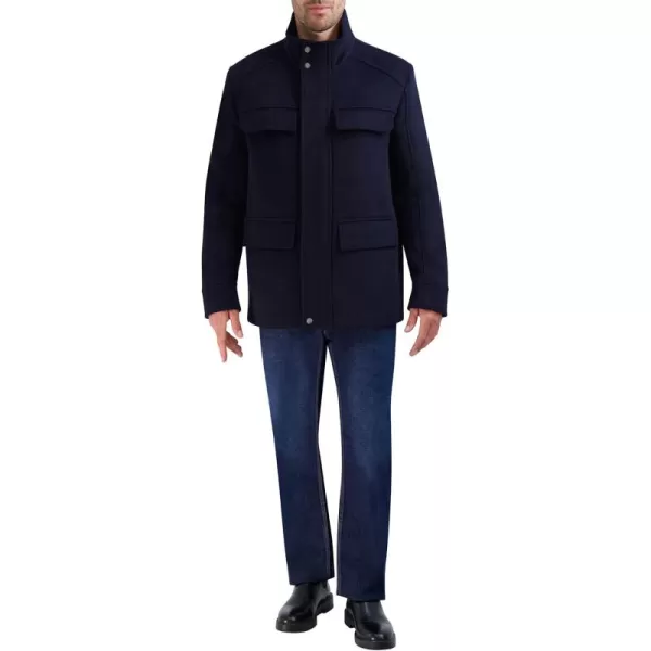 imageCole Haan Mens Wool MultiPocket CoatNavy