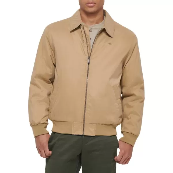 imageDockers Mens Micro Twill Golf Bomber Jacket Standard and Big ampamp TallGold Filled