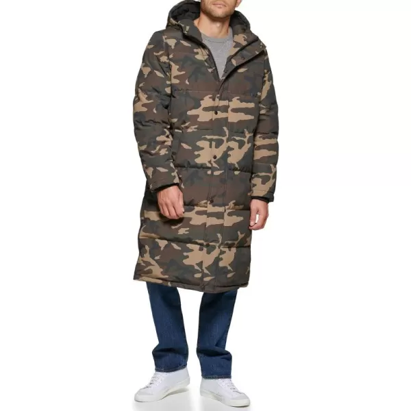 imageLevis Mens Arctic Cloth Extra Long Parka JacketCamouflage