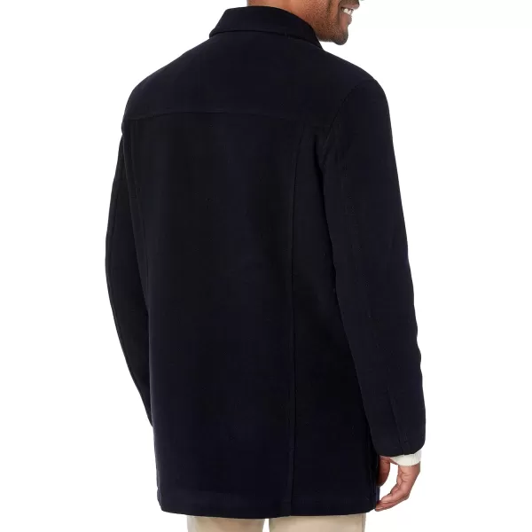 imageCole Haan mens Wool Plush Car CoatNavy