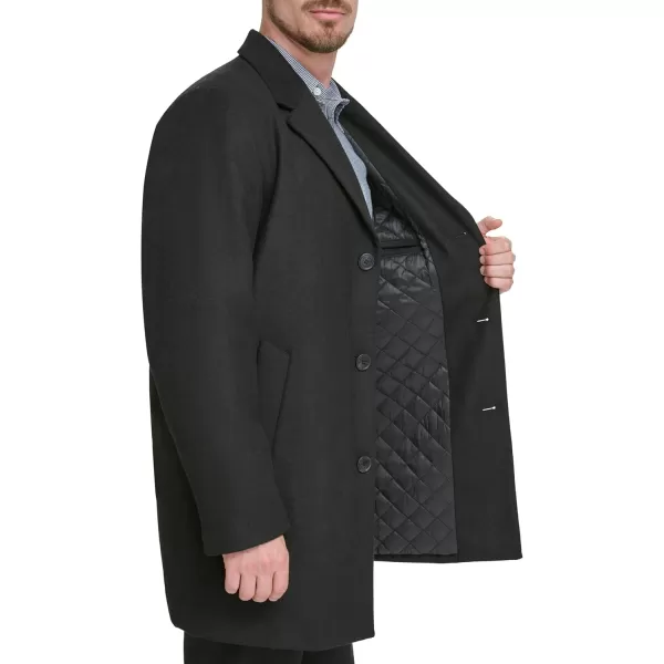 imageDOCKERS Mens Henry Wool Blend Top CoatBlack Without Bib