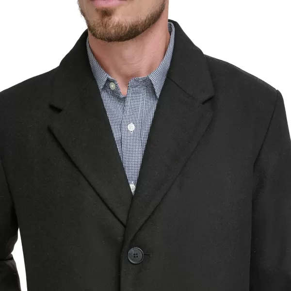 imageDOCKERS Mens Henry Wool Blend Top CoatBlack Without Bib