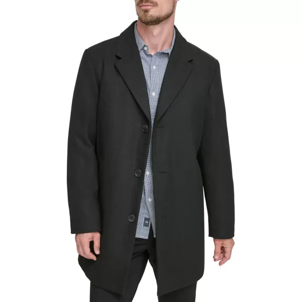 imageDOCKERS Mens Henry Wool Blend Top CoatBlack Without Bib