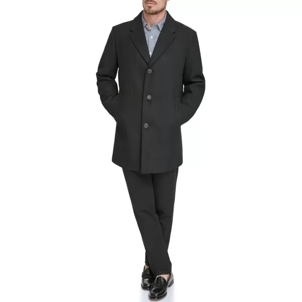 imageDOCKERS Mens Henry Wool Blend Top CoatBlack Without Bib