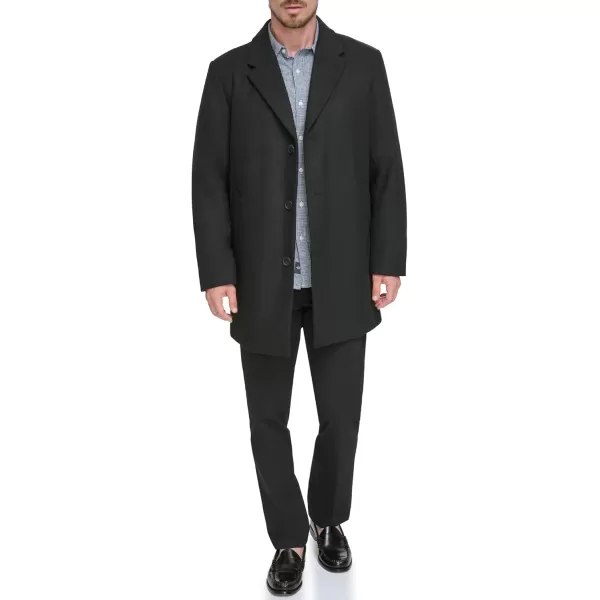 imageDOCKERS Mens Henry Wool Blend Top CoatBlack Without Bib