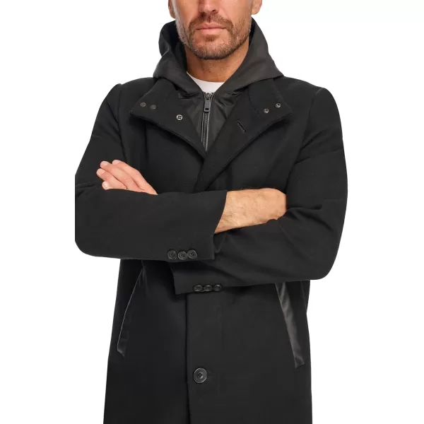 imageKenneth Cole Mens Melton Walker with Pu Trim and Hooded BibBlack