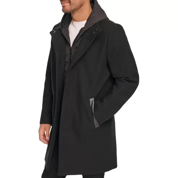 imageKenneth Cole Mens Melton Walker with Pu Trim and Hooded BibBlack