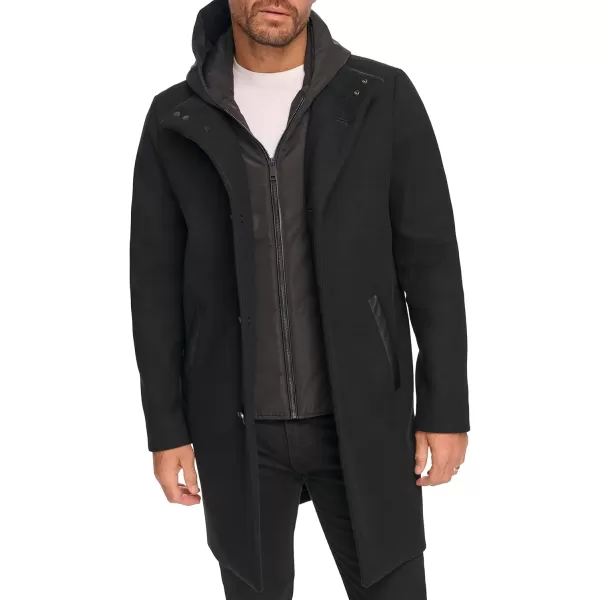 imageKenneth Cole Mens Melton Walker with Pu Trim and Hooded BibBlack