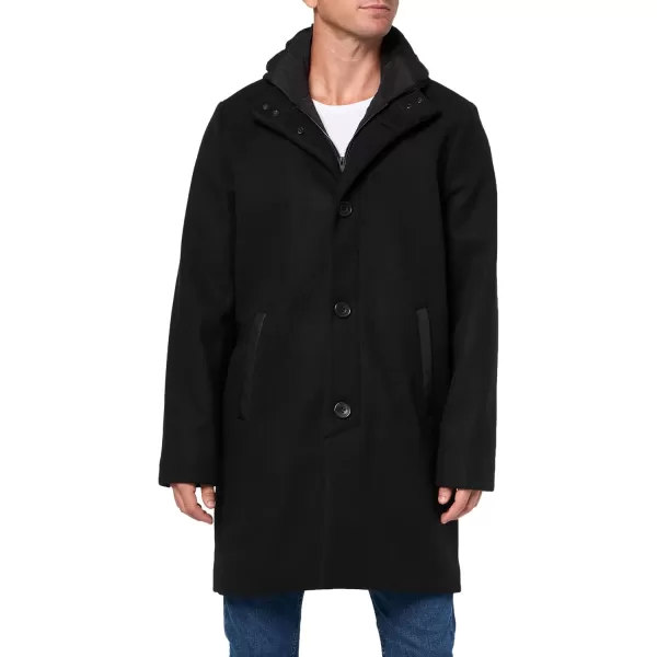 imageKenneth Cole Mens Melton Walker with Pu Trim and Hooded BibBlack