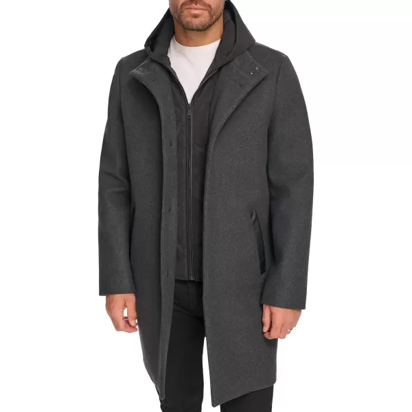 imageKenneth Cole Mens Melton Walker with Pu Trim and Hooded BibCharcoal