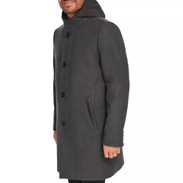 imageKenneth Cole Mens Melton Walker with Pu Trim and Hooded BibCharcoal