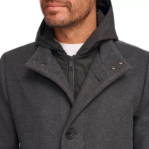 imageKenneth Cole Mens Melton Walker with Pu Trim and Hooded BibCharcoal