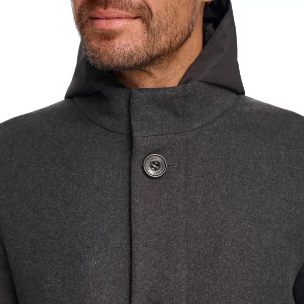 imageKenneth Cole Mens Melton Walker with Pu Trim and Hooded BibCharcoal