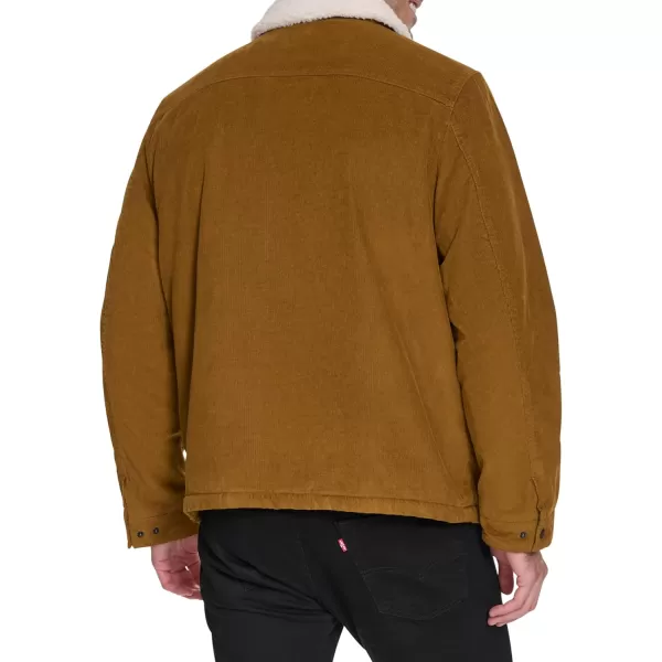 imageLevis Mens Corduroy Sherpa Lined Trucker JacketBrown Corduroy