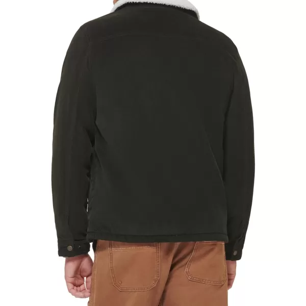 imageLevis Mens Corduroy Sherpa Lined Trucker JacketOlive Corduroy